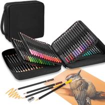 Conjunto de lápis Sketch, 57 unidades com lápis de grafite e lápis de cor Conjunto de lápis Sketch, 57 unidades com lápis de grafite e lápis de cor