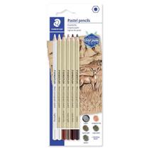 Conjunto De Lápis Staedtler Mars Lumograph Pastel 6 Peças Conjunto De Lápis Staedtler Mars Lumograph Pastel 6 Peças