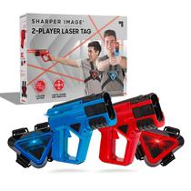 Conjunto de Laser Tag Sharper Image, pacote com 2 pistolas e coletes Blaster