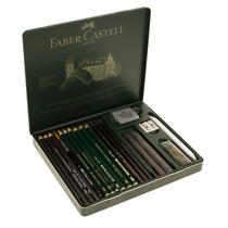 Conjunto de latas de grafite Faber-Castell Pitt 19 peças