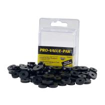 Conjunto de lavadora plana Danco de 100 peças de borracha preta Conjunto de lavadora plana Danco de 100 peças de borracha preta