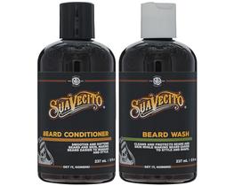 Conjunto de lavagem de barba Suavecito, limpeza e condicionador, 240 ml