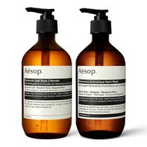 Conjunto de lavagem de mãos e limpeza corporal Aesop Reverence 500mL x2 Conjunto de lavagem de mãos e limpeza corporal Aesop Reverence 500mL x2