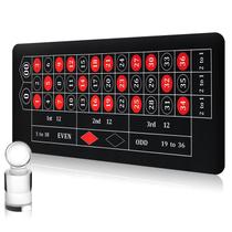 Conjunto de layout de feltro de mesa com tapete de mesa Roleta aberta Conjunto de layout de feltro de mesa com tapete de mesa Roleta aberta