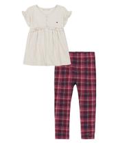 Conjunto de legging túnica Outfit Tommy Hilfiger de 2 peças para meninos