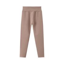 Conjunto De Leggings Quentes De Fleece Para Crianças Com Cintura Alta E Espessa Para Outono E