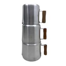 Conjunto de Leiteira/ Canecão 3 Peças Alumínio Reforçado