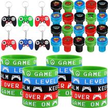 Conjunto de lembrancinhas de festa Aoriher, videogame, 60 peças com pulseiras