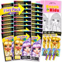 Conjunto de lembrancinhas de festa Bendon Rainbow High Mini Kids com 24 pacotes