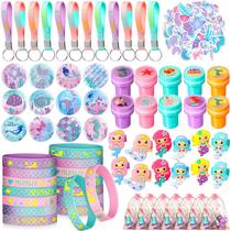 Conjunto de lembrancinhas de festa Capoda, 122 peças, tema de sereia para meninas Conjunto de lembrancinhas de festa Capoda, 122 peças, tema de sereia para meninas