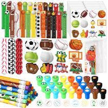 Conjunto de lembrancinhas de festa Chrisfall, 168 unidades com tema esportivo de futebol