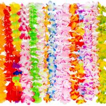 Conjunto de lembrancinhas de festa de luau tropical Hawaiian Leis Domasty, 50 peças Conjunto de lembrancinhas de festa de luau tropical Hawaiian Leis Domasty, 50 peças