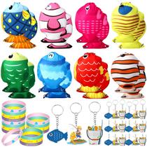 Conjunto de lembrancinhas de festa Hungdao, 48 peças com tema Little Fisherman Conjunto de lembrancinhas de festa Hungdao, 48 peças com tema Little Fisherman