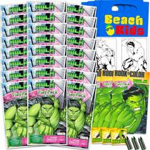 Conjunto de lembrancinhas de festa Marvel Incredible Hulk Kids, pacotes com 24