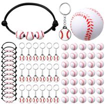 Conjunto de lembrancinhas de festa Nosiny Baseball, 108 peças, pulseira de chaveiro Conjunto de lembrancinhas de festa Nosiny Baseball, 108 peças, pulseira de chaveiro