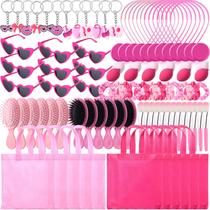 Conjunto de lembrancinhas de festa Silipull 108 unidades rosa choque com sacolas de presente