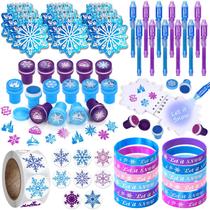 Conjunto de lembrancinhas de festa Winrayk Frozen Birthday Supplies Girls 61 unidades