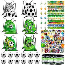 Conjunto de lembrancinhas de festa Yeepestmi Soccer 110 unidades de bolsas com cordão Conjunto de lembrancinhas de festa Yeepestmi Soccer 110 unidades de bolsas com cordão