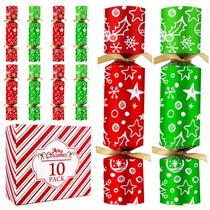 Conjunto de lembrancinhas de mesa de festa, 10 lembrancinhas de Natal sem pressão, com chapéus e piadas