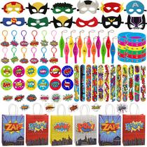 Conjunto de lembrancinhas SSZS Superhero Birthday Party, 134 pacotes Conjunto de lembrancinhas SSZS Superhero Birthday Party, 134 pacotes