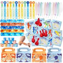 Conjunto de lembrancinhas Vanblue 120 unidades com tema Blue Dog para aniversários para crianças Conjunto de lembrancinhas Vanblue 120 unidades com tema Blue Dog para aniversários para crianças