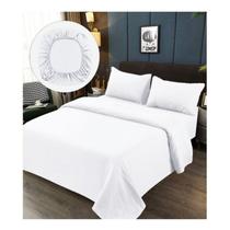 Conjunto de lençóis 100% algodão 2.0 Seats (Queen) - Branco