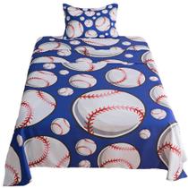 Conjunto de lençóis ADASMILE A & S Baseball Twin Size 3 peças