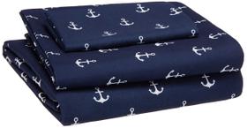 Conjunto de lençóis Amazon Basics Kid's Soft Microfiber Twin White