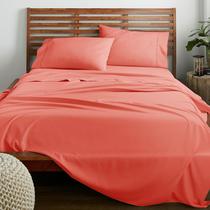 Conjunto de lençóis American Home Collection Twin XL Peach Microfiber