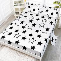 Conjunto de lençóis Axolotl Black and White Star para meninas Queen Conjunto de lençóis Axolotl Black and White Star para meninas Queen