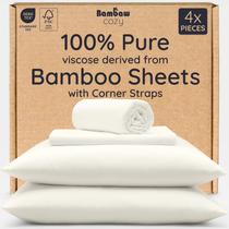 Conjunto de lençóis Bambaw 100% viscose derivado de bambu Queen Size