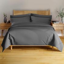 Conjunto de lençóis BAMPURE King Size 100% Viscose Bambu Preto Conjunto de lençóis BAMPURE King Size 100% Viscose Bambu Preto