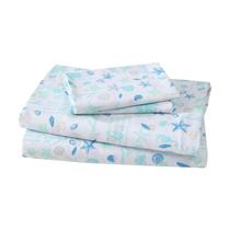 Conjunto de lençóis Beatrice Home Fashions Coastal Print Queen Conjunto de lençóis Beatrice Home Fashions Coastal Print Queen