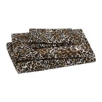 Conjunto de lençóis Beatrice Home Fashions Microfiber Queen Zara Leopard Conjunto de lençóis Beatrice Home Fashions Microfiber Queen Zara Leopard