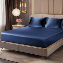 Conjunto de lençóis BEDELITE, lençol com elástico de cetim e fronhas Queen Conjunto de lençóis BEDELITE, lençol com elástico de cetim e fronhas Queen