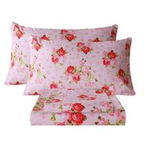 Conjunto de lençóis Bedlifes em tamanho real, ultramacio, 100% microfibra rosa Conjunto de lençóis Bedlifes em tamanho real, ultramacio, 100% microfibra rosa