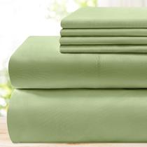 Conjunto de lençóis BYSURE Hotel Luxury Super Soft King Sage Green