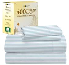 Conjunto de lençóis California Design Den Deep Pocket Twin 400TC