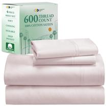 Conjunto de lençóis California Design Den Luxury 600TC 100% algodão Conjunto de lençóis California Design Den Luxury 600TC 100% algodão