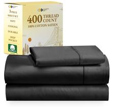 Conjunto de lençóis California Design Den Soft Twin 400TC 100% algodão