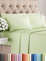 Conjunto de lençóis CGK Linens King 6 peças - Cooling Light Sage