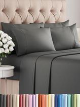 Conjunto de lençóis CGK Linens King com lençóis de resfriamento de 6 peças Conjunto de lençóis CGK Linens King com lençóis de resfriamento de 6 peças