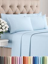Conjunto de lençóis CGK Linens King Size com 6 peças Baby Blue