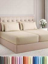 Conjunto de lençóis CGK Linens Split King, lençóis de resfriamento de 7 peças