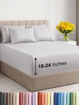 Conjunto de lençóis CGK Unlimited Extra Deep Full French Grey 6 peças Conjunto de lençóis CGK Unlimited Extra Deep Full French Grey 6 peças