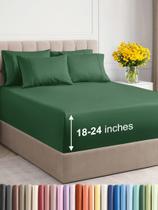 Conjunto de lençóis CGK Unlimited Extra Deep King Emerald Green Conjunto de lençóis CGK Unlimited Extra Deep King Emerald Green
