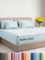 Conjunto de lençóis CGK Unlimited Extra Deep Split King de 7 peças