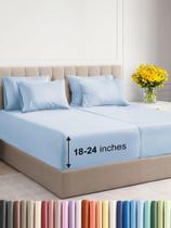 Conjunto de lençóis CGK Unlimited Extra Deep Split King de 7 peças