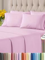 Conjunto de lençóis CGK Unlimited King Light Pink 6 peças