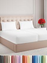 Conjunto de lençóis CGK Unlimited Split King Size, 5 peças, branco